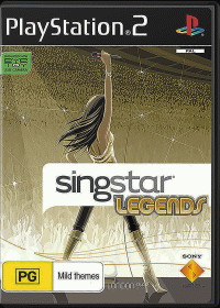 SingStar Legends PAL Playstation 2 PAL box art